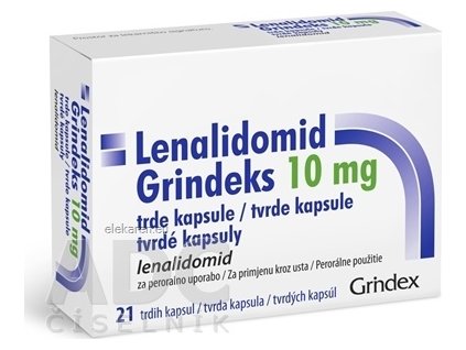 Lenalidomid Grindeks 10 mg tvrdé kapsuly - 1x21 ks