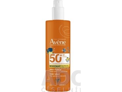 AVENE RESISTANT SPREJ pre celú rodinu SPF 50+ - 1x400 ml