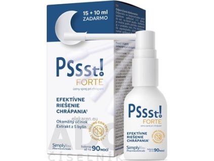 Pssst! FORTE ústny sprej pri chrápaní - 1x25 ml