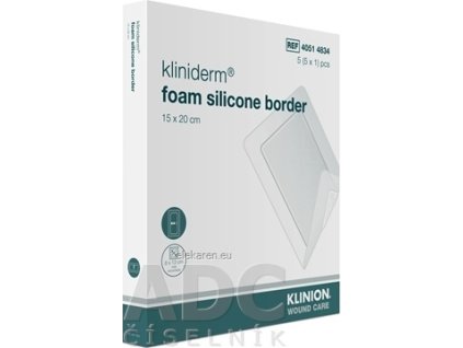 Kliniderm foam silicon border - 1x5 ks