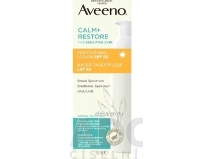 Aveeno CALM+RESTORE Moisturising lotion SPF50 - 1x50 ml