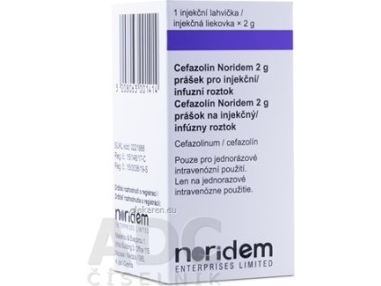 CEFAZOLIN NORIDEM 2G PLO IJF 1X2G