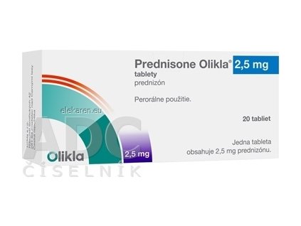 Prednisone Olikla 2,5 mg - 1x20 ks