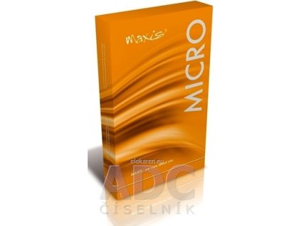 MAXIS MICRO STEHENNÉ PANČUCHY NEKĹZAVÉ - veľkosť 8, (II.KT), normálne, bez špice, s krajkou, bronz, 1x1 pár