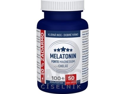 MELATONÍN FORTE MAGNESIUM CHELÁT - Clinical - tbl 100+50 zdarma (150 ks)