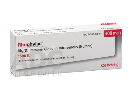 Rhophylac 300 mikrogramov/2 ml - 1x2 ml