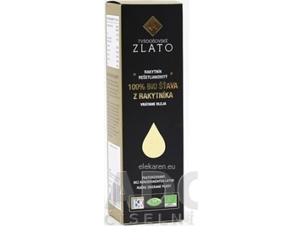 T.ZLATO 100 % BIO ŠŤAVA Z RAKYTNÍKA - 1x185 ml