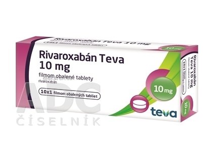 Rivaroxabán Teva 10 mg - 10x1 ks