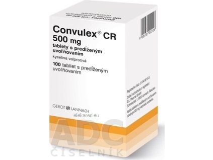 Convulex CR 500 mg tbl s predĺženým uvoľňovaním - 1x100 ks