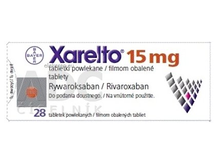 Xarelto 15 mg filmom obalené tablety - 1x28 ks