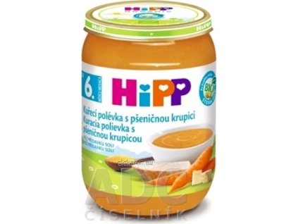 HiPP Polievka BIO Kuracia s pšeničnou krupicou - 1x190 g