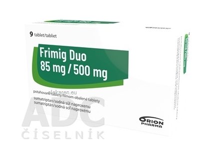 Frimig Duo 85 mg/500 mg filmom obalené tablety - 1x9 ks