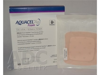 AQUACEL Ag foam Hydrofiber krytie na rany - 1x10 ks