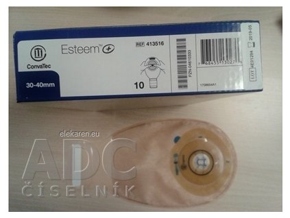 ESTEEM+ stomické vrecko s tvar.tech. InvisiClose - 1x10 ks