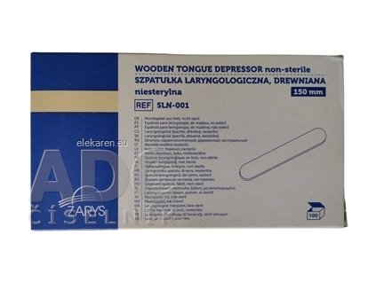 ZARYS Laryngologická lopatka drevená - 1x100 ks