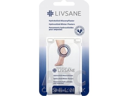 LIVSANE Hydrokoloidné náplasti na pľuzgiere - 1x8 ks
