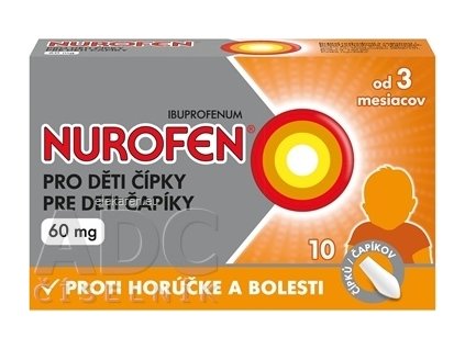 NUROFEN pre deti čapíky 60 mg - 1x10 ks