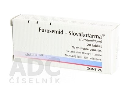 Furosemid-Slovakofarma - 1x20 ks