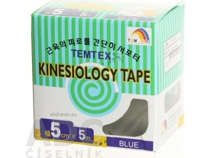 TEMTEX KINESOLOGY TAPE 5CMX5M MODRA