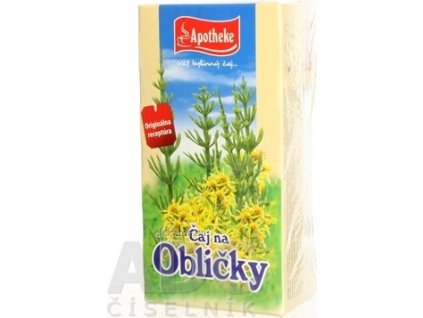 APOTHEKE ČAJ NA OBLIČKY - bylinná zmes v nálevových vreckách 20x1,5 g (30 g)