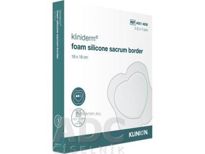 Kliniderm foam silicone sacrum border - 1x5 ks