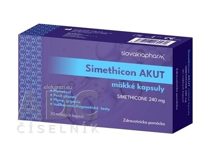 Slovakiapharm Simethicon AKUT 240 mg - 1x30 ks
