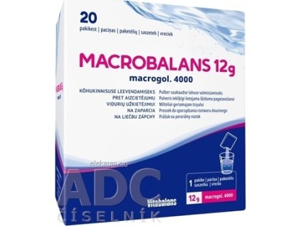 Vitabalans MACROBALANS 12 g macrogol. 4000 - 1x20 ks