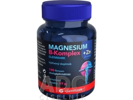 GLENMARK Magnesium B-Komplex + Zinok - 100 ks