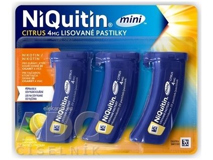 NiQuitin Mini Citrus 4 mg - pas ocp (obal PP) 3x20 ks (60 ks)