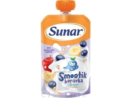 Sunar SMOOTÍK Čučoriedka, jogurt, ovos - 1x120 g