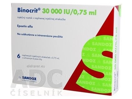 BINOCRIT 30000IU/0,75ML IRU 6X0,75M