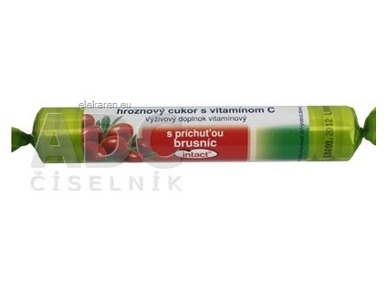 INTACT HROZNOVÝ CUKOR s vitamínom C - 1x40 g