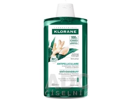 KLORANE ŠAMPÓN proti lupinám s galangalom - 1x400 ml