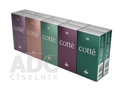 Cotté Papierové vreckovky - 3-vrstvové, 10x10 ks (100 ks)
