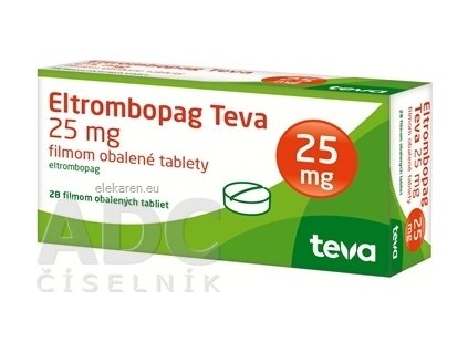 ELTROMBOPAG TEVA TBL FLM 28X25MG