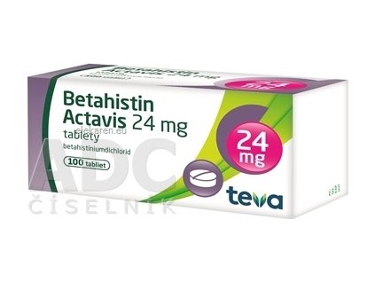 Betahistin Actavis 24 mg - 1x100 ks