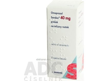 Omeprazol Sandoz 40 mg prášok na infúzny roztok - 1x10 ml
