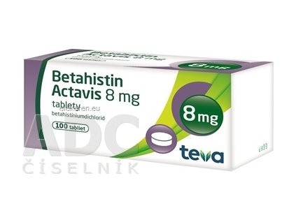 BETAHISTIN ACTAVIS 8MG TBL 100X8MG