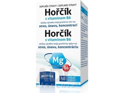 Biotter Horčík s vitamínom B6 - 1x50 ks
