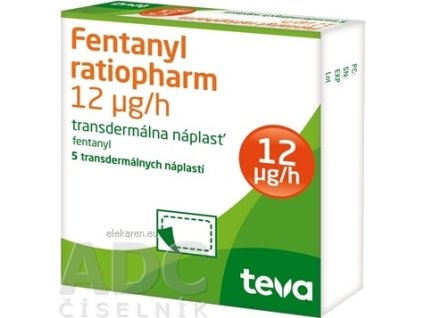Fentanyl ratiopharm 12 µg/ h - 1x5 ks