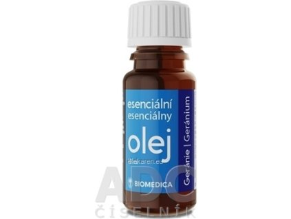 BIOMEDICA Esenciálny olej Geránium - 1x10 ml