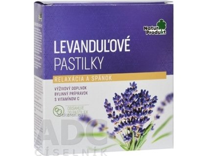 NaturProdukt LEVANDUĽOVE PASTILKY - 1x20 ks