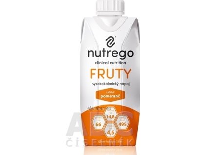 Nutrego FRUTY s príchuťou pomaranč - 1x330 ml