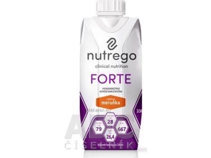 Nutrego FORTE s príchuťou marhuľa - 1x330 ml