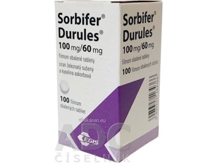 Sorbifer Durules 100 mg/60 mg - 1x100 ks