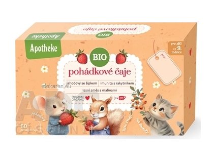 APOTHEKE KOLEKCIA Rozprávkové čaje BIO - ovocné a bylinné čaje (3 druhy) v nálevových vreckách 3x20 ks (60 ks)