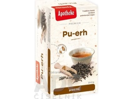 APOTHEKE PREMIER Pu-erh - pravý čierny čaj v nálevových vreckách 20x2 g (40 g)