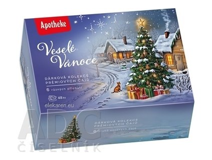 APOTHEKE KOLEKCIA Veselé Vianoce - prémiové čaje - 1x48 ks
