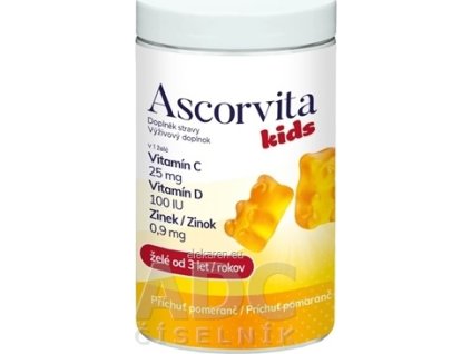 ASCORVITA KIDS ZELE MEDV.POMAR.60KS