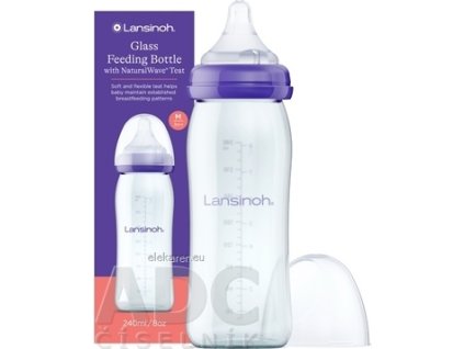 Lansinoh Sklenená dojčenská fľaša - 1x240 ml